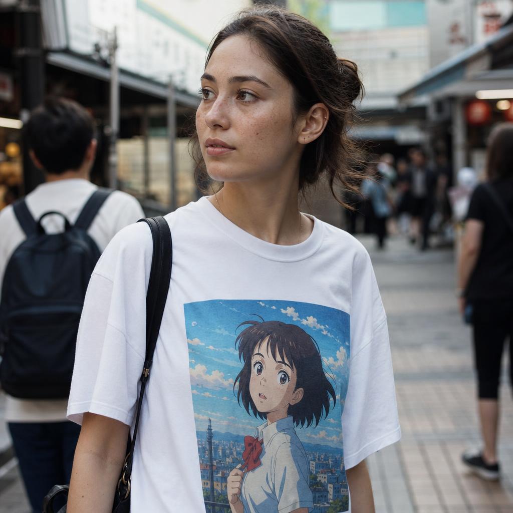 Persona con camiseta estilo Anime